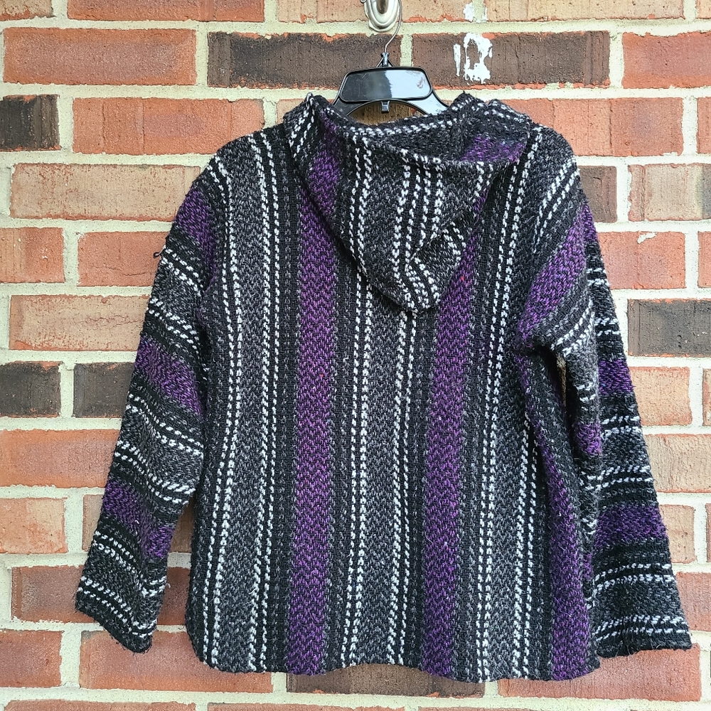 Baja Joe Purple Black Hoodie - Picture 6 of 6